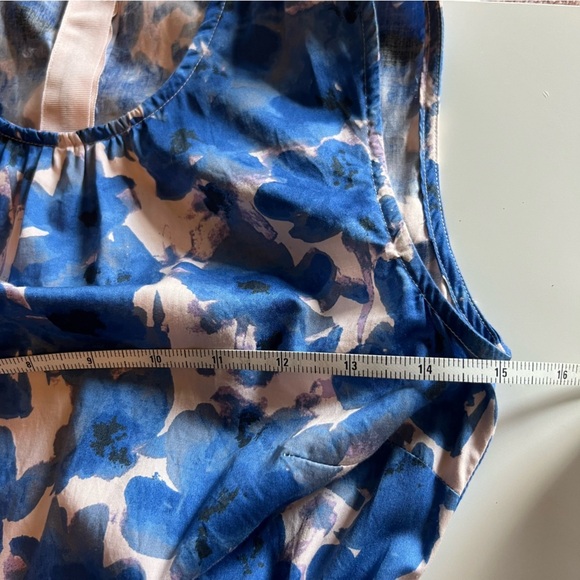 Crewcuts Girls Pink and Blue Abstract Floral Dress No Size Tag, See Photos - Picture 5 of 6